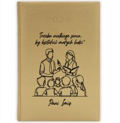 FunnyCase Könyvnaptár 2026 Nagy Szív Kell Ahhoz, Hogy Az Embereket Oktassuk (Kalendarz Złoty UCZĘ Z PASJĄ)