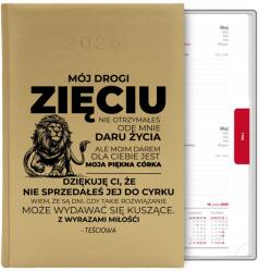  Könyvnaptár Arany A5 2026 Határidőnapló Vicces Ajándék A Vejének (Kalendarz a5 2026 TERMINARZ PLANER ORGANIZER)
