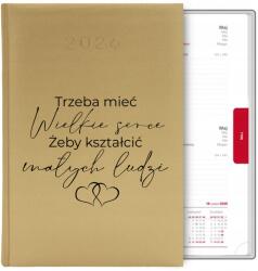  Könyvnaptár Arany A5 2026 Ajándék Kell Egy Nagy Szív MIX Wz (Kalendarz a5 2026 TERMINARZ PLANER ORGANIZER)