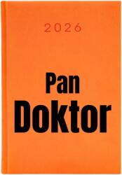  Naptár A5 2026 Narancssárga Napi Határidőnapló Ajándék Hölgyeknek Doktor Wz (Kalendarz Pomarańczowy Pan Doktor)