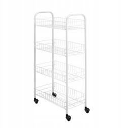 Metaltex Márkás Mobil Konyhai Kocsi Szekrény Gurulós Könyvespolc Fürdőszoba Svájci (1016575)