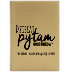  Könyvnaptár A5 2026 Arany Tanári Kérdések Önkéntesek Mix Wz (Kalendarz 26 Złoty Pytam Ochotników)