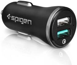 Spigen Essential F271QC szivargyújtós töltő 2x USB QC 3.0 fekete (8809466647567)