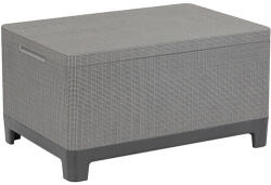 Keter Scandi jute tárolós asztal grafit-hűvös szürke (270931)