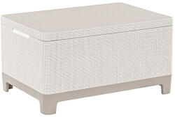 Keter Scandi jute tárolós asztal kavicsszürke-bézs (264052)