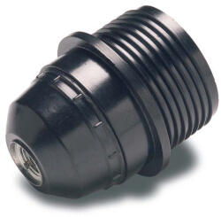  Famatel Műanyag csillárfoglalat E-27 fekete, galléros (163)