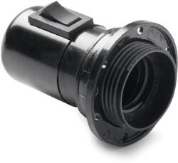  Famatel Műanyag foglalat kapcsolóval E-27 fekete, gyűrűvel (167)