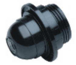  Famatel Műanyag csillárfoglalat E-27 fekete, galléros (166)