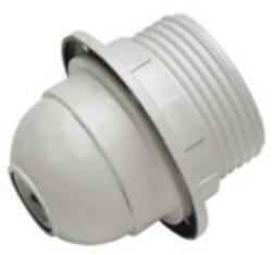  Famatel Műanyag csillárfoglalat E-27 fehér, galléros (166-B)