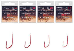Drennan Acolyte Micro Barbed Red Finesse horog 20-as (DRENNAN-HSA0120)
