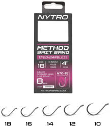 Nytro Nto-b2 Előkötött Szakáll Nélküli Csaligyűrűs Method Előke 10 Cm 18/0, 15mm (y2300015)