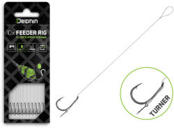 Delphin Fluoro Sting Feeder Rig / 10db - 8cm/0, 30mm/Turner #4 (101005847)