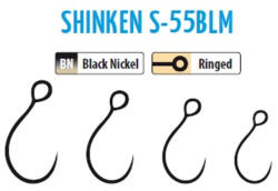 Trabucco Shinken Hooks S-55Blm Bn #8 10 db szakáll nélküli horog (201-05-080)