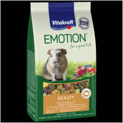 Vitakraft Emotion Beautiy All Ages Cavia - Teljes értékű eledel (egészséges bőr, szőr) tengerimalacok részére (600g)
