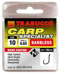 Trabucco Carp Specialist szakáll nélküli horog, méret: 12 (023-68-012)