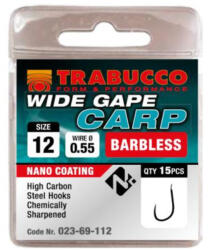 Trabucco Wide Gape Carp szakáll nélküli horog, méret: 1 (023-69-116)