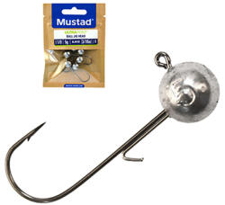 Mustad Ball Jig Head W/keeper 1/0 10g 25pcs Lead (m8169001)