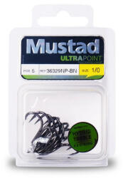 Mustad Needlepoint Treble Hook 4 6db/csomag (m4293004)