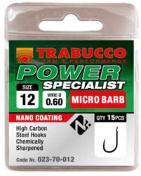 Trabucco Power Specialist mikro szakállas horog, méret: 16 (023-70-016)
