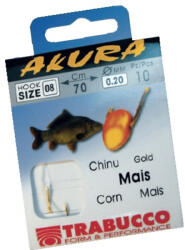Trabucco Akura Mais Libr. 1/0-0, 30 előkötött horog (027-10-005)
