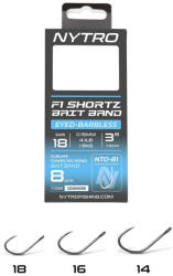 Nytro Nto-b1 Előkötött Szakáll Nélküli Csaligyűrűs Method Előke 7, 5 Cm 18/0, 13mm (y2300005)