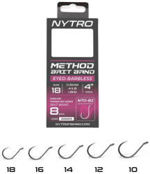Nytro Nto-b2 Előkötött Szakáll Nélküli Csaligyűrűs Method Előke 10 Cm 16/0, 17mm (y2300014)