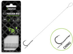 Delphin Fluoro Sting Feeder Rig / 10db - 12cm/0, 26mm/Chinu #6 (101005844)