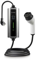 Boult 1 Fázis/16A 3, 6 kW Schuko hálózati töltőállomás (hordozható, 5m-es Type-2-es Kábel, 8-16A között állítható, IP65, LED kijelző) (P02-1P-16A)