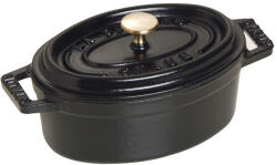 Staub La Cocotte Mini ovális lábas (11 cm) fekete