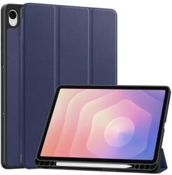Gigapack Samsung Galaxy Tab S11 5G (SM-X736B) tok álló, bőr hatású (flip, trifold, asztali tartó, ceruza tartó) sötétkék (GP-177312)