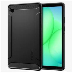 Spigen Samsung Galaxy Tab A11 LTE (SM-X135) rugged armor szilikon védő (ütésálló, légpárnás sarok, karbon minta) fekete (ACS10462)