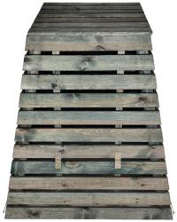 Tonap Compostor ecologic din lemn 800L, formă piramidală, fabricat (3ZPK) Compostator