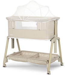 Lorelli Patut Copii Lorelli Co Sleeper Layla 2 in 1 cu Latura Pliabila Reglabil pe Inaltime Sistem Anti-Reflux Beige (1008074 2607)