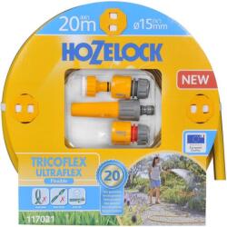 Hozelock kerti tömlő 20 m, Tricoflex Ultraflex 15 mm, tartozékokkal (117021)