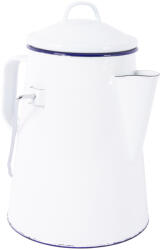 Bo-Camp Tea kettel enamel kanna fehér/kék