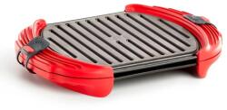 Lékué LK888342 Grill XL mikrohullámú sütőlap szürke-piros (LK888342)