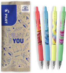 Pilot Flow pack rollere cu gel Pilot G2 Flow 0.7 mm cu click 4 culori (PFLW464532)
