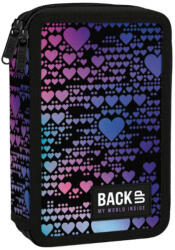 DERFORM Penar echipat cu 2 fermoare Derform BackUP 7 DW 18, Motiv Dance hearts (PB7DW18) Penar