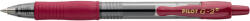 Pilot Set 12 rollere cu gel Pilot Begreen G-2+ 0.7 mm cu click rosu inchis (4902505166549)