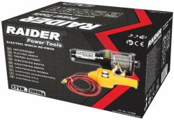 Raider Elektromos csörlő RD-EW09, 12 V, 1360 kg, 2, 2 kW, 4, 8 mm x 14 m, Raider 121609