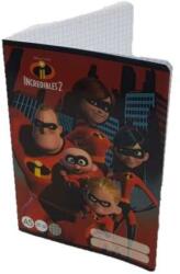 Disney A/5 négyzetrácsos Füzet 27-32 - Hihetetlen család - piros