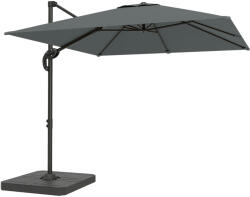 Outsunny Umbrelă de Grădină Umbrelă de Exterior Decentralizată 2.4x2.4m Gri