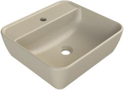 CeraStyle ONE - PULTRA ültethető - Top Counter mosdó - MATT BÉZS - csaplyukas - 55x45cm