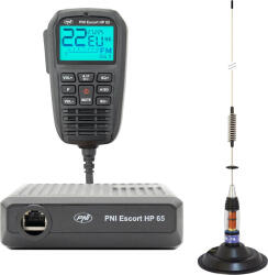 PNI Pachet statie radio CB PNI Escort HP 65 ASQ si Antena CB PNI ML70 cu magnet (pni-pack150) - cel Statii radio