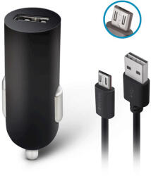 Forever Încărcător auto Forever - M-02, USB-A, cablu Micro USB, negru (GSM032689)