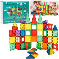 Springos Kg0048 blocuri magnetice 100 buc (KG0048) - pepita Jucarii de constructii magnetice