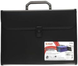 Eagle Irattartó táska, harmonikatáska, 13 rekeszes füles csatos eagle 9112a fekete (9112 FEKETE)