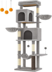 Feandrea PCT182G01 175 cm magas többszintes macskafa kaparóoszlopokkal galambszürke (PCT182G01V1)