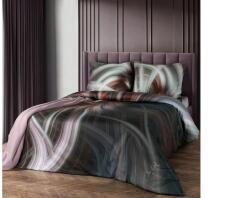  Sierra elegáns pamutszatén ágynemű Acélszürke 220x200 cm - 70x80 cm 2db - pepita