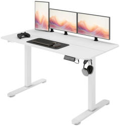  Vinsetto Elektromos íróasztal, állítható magasságú számítógépasztal, fehér